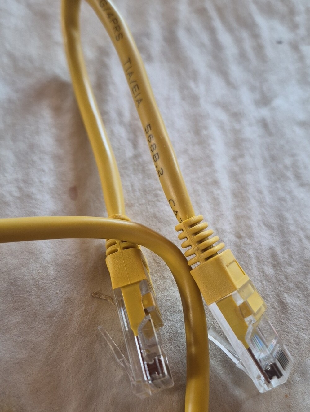 Yellow Ethernet Patch Cable - RJ45 Cat6 Network Cable